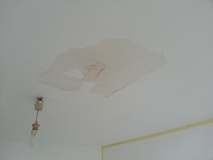 plafond dégât des eaux